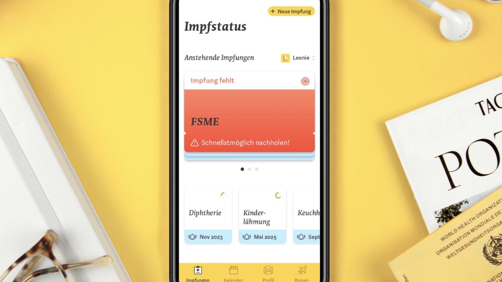 Design einer App fr einen digitalen Impfpass auf dem Smartphone
