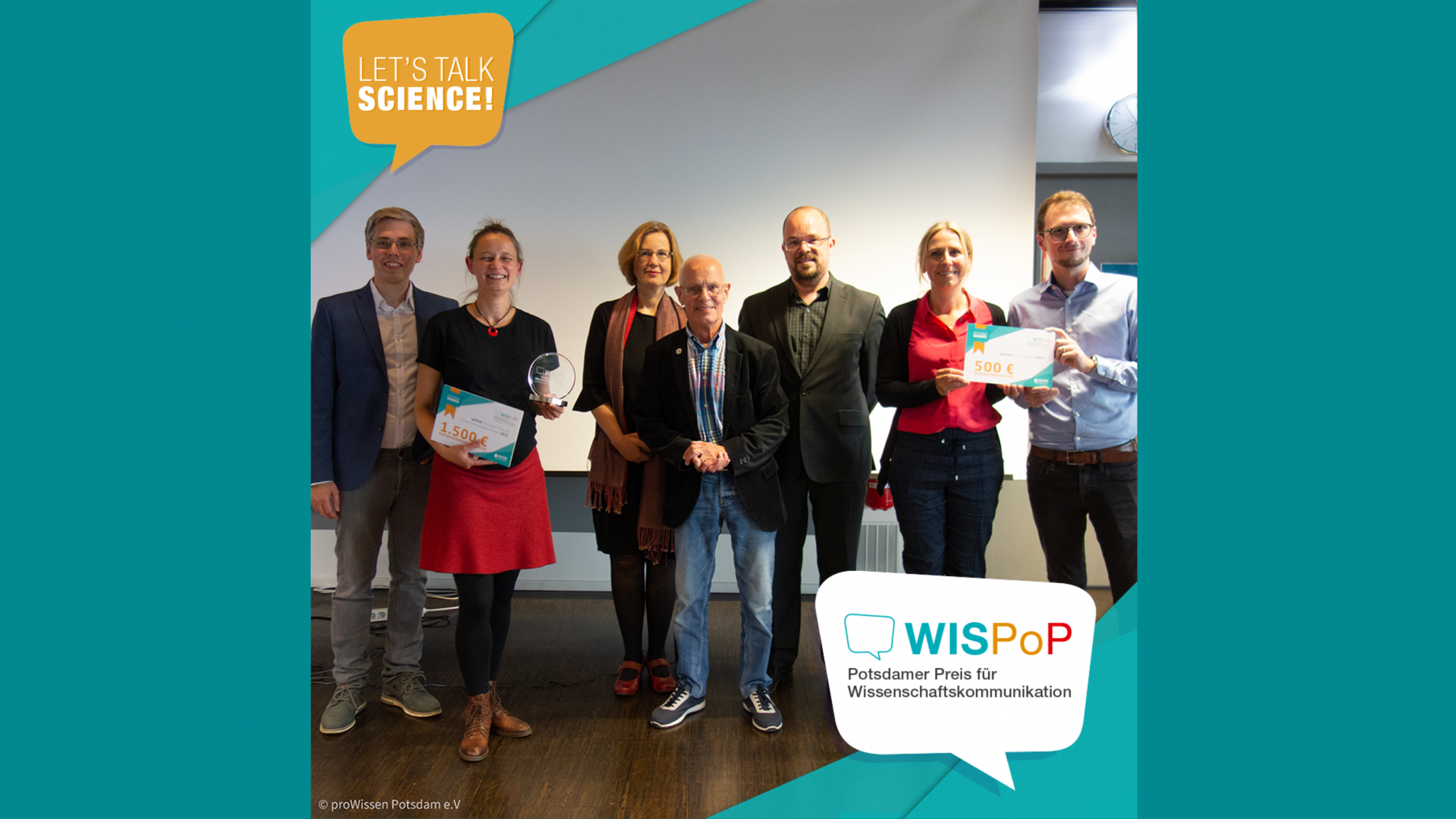 Preisverleihung des WISPoP C Preis fr Wissenschaftskommunikation 2022